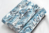 Sky themed pen blank. Blue and silver. 